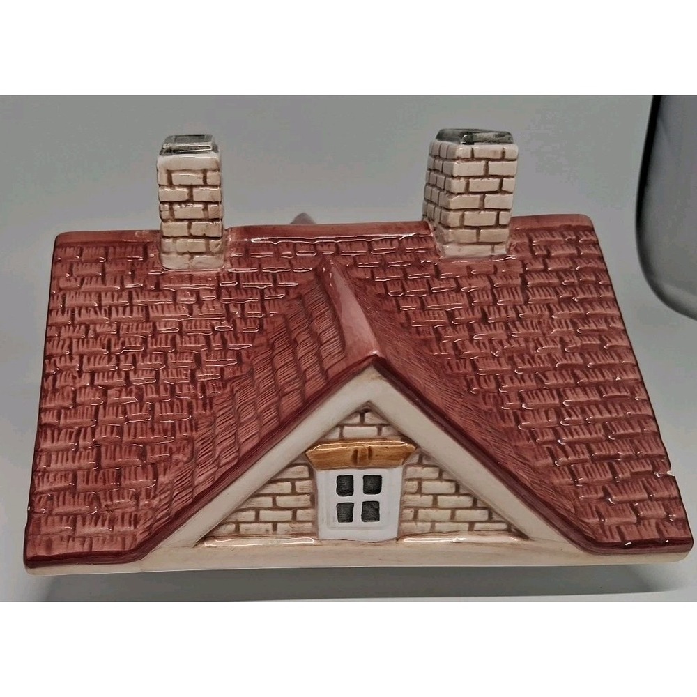 Ceramic House Canister Pink Roof Cottage Style Good Condition "Read" - Picture 12 of 16